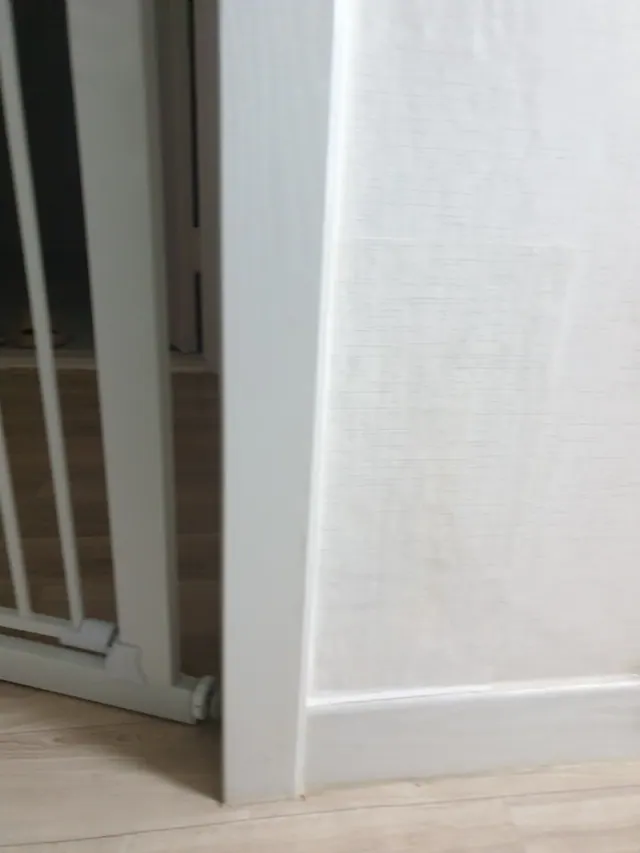 걸레받이 접합부 복원 복원 후 현장