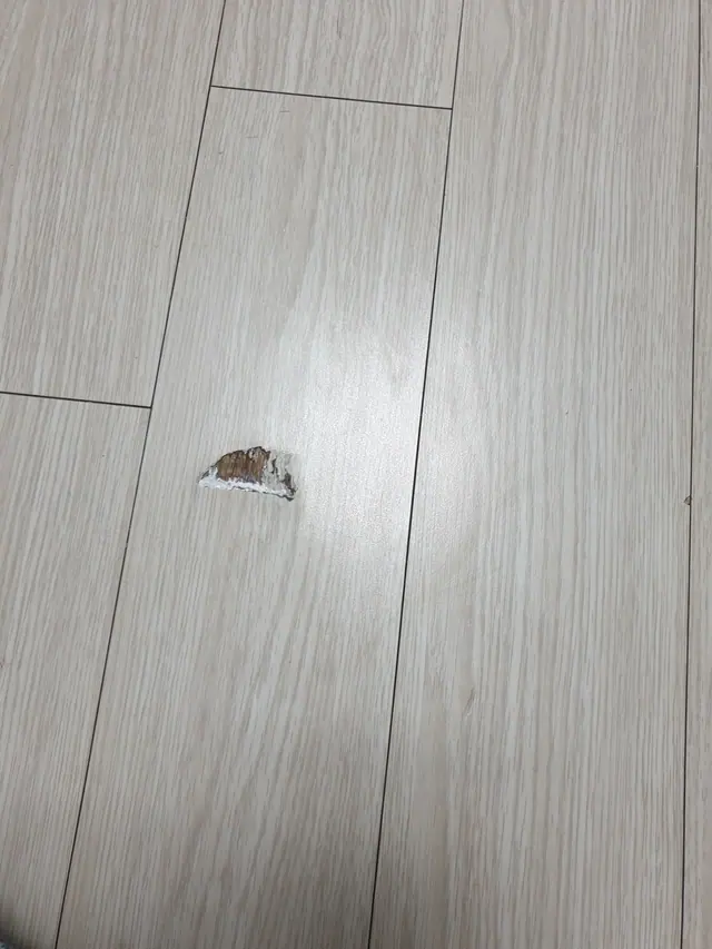 마루찍힘복원 복원 전 현장