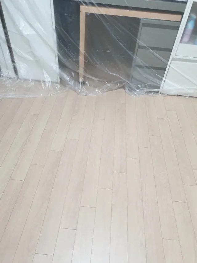 마루 들뜸 보수 복원 후 현장